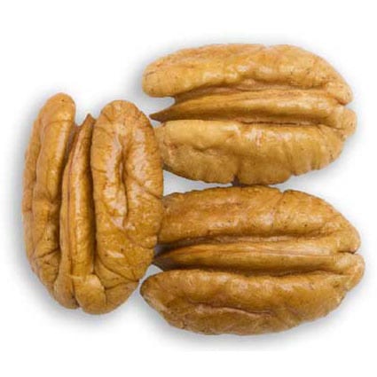 Three mammoth pecan halves