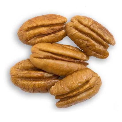 Five medium pecan halves