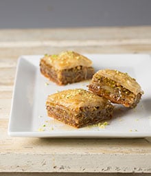 Squares of Diamond Nuts Baklava.