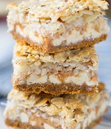 Stack of Seventh Heaven Bars.