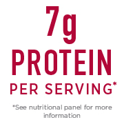 Seven grams protein per serving seal.