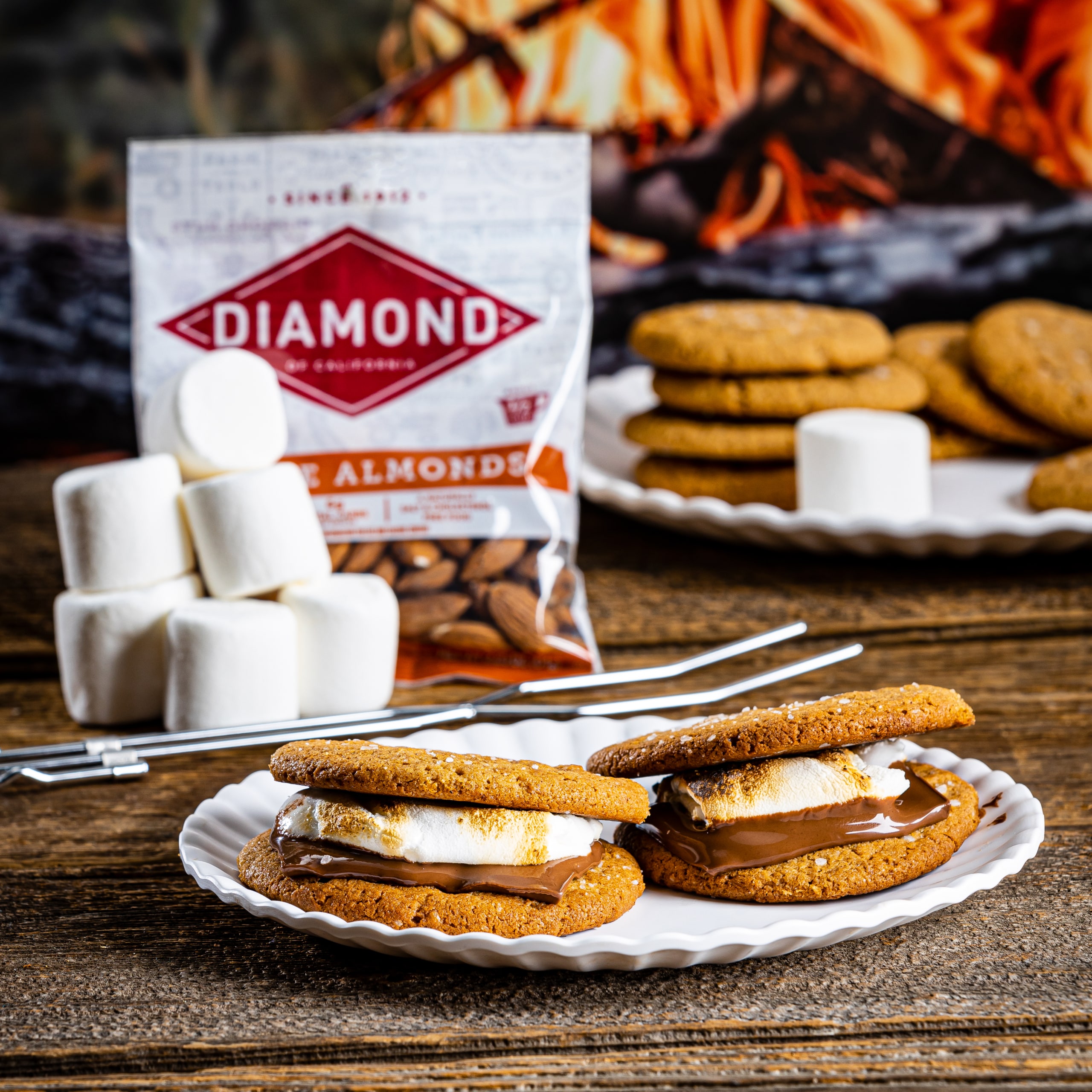 S’Mores with Almond Butter Cookies