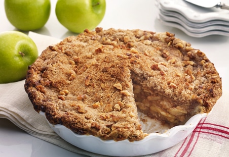 Apple Walnut Crumb Pie