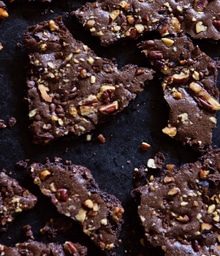Brownie Brittle with chopped Diamond nuts.