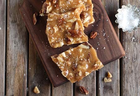 Salted Caramel Nut Brittle