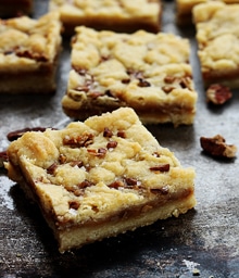 Several Pecan Butter Bars.