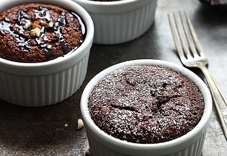 Flourless Chocolate Almond Cakes