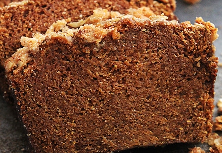 Cinnamon Streusel Pumpkin Bread