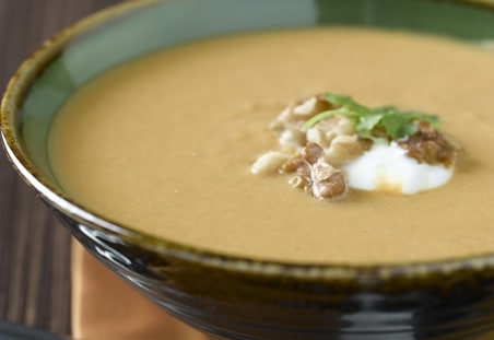 Curry Pumpkin Walnut Soup