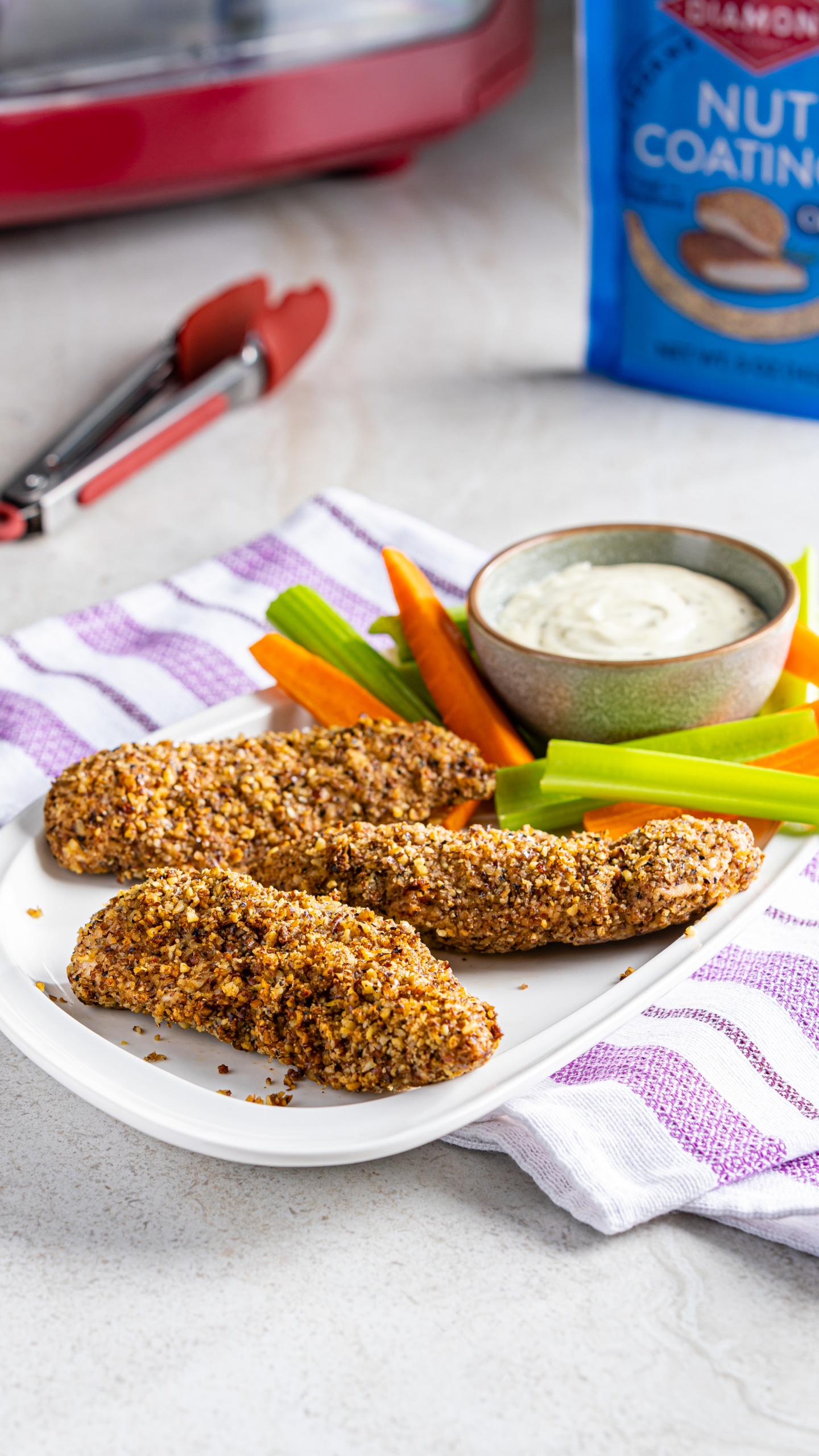 Nut Coated Chicken Fingers