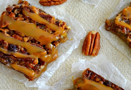 Salted Caramel Pecan Pie Bars