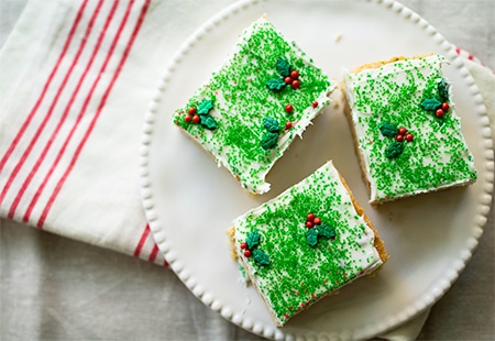 Frosted Walnut Sugar Cookie Bars