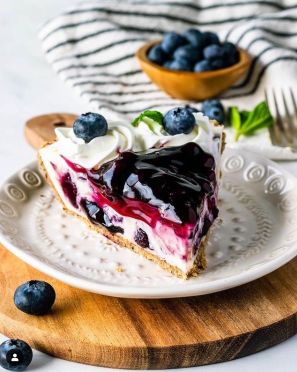 No-Bake Blueberry Cheesecake