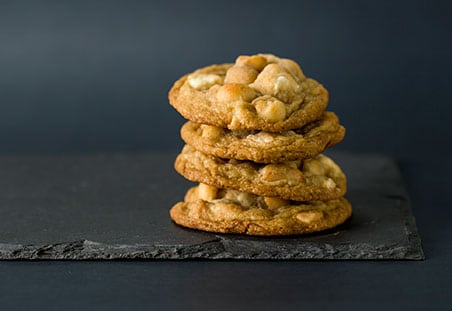 Macadamia White Chocolate Chunk Cookies