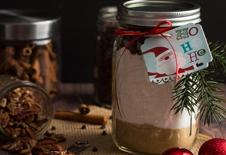 Chocolate Chip Pecan Banana Bread Gift Jars