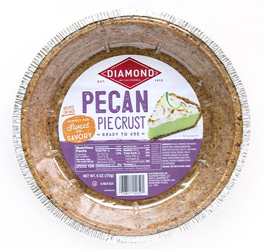 Diamond Nuts packaged Pecan Pie Crust.