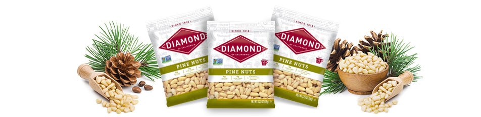 Three bags of Diamond pine nuts.