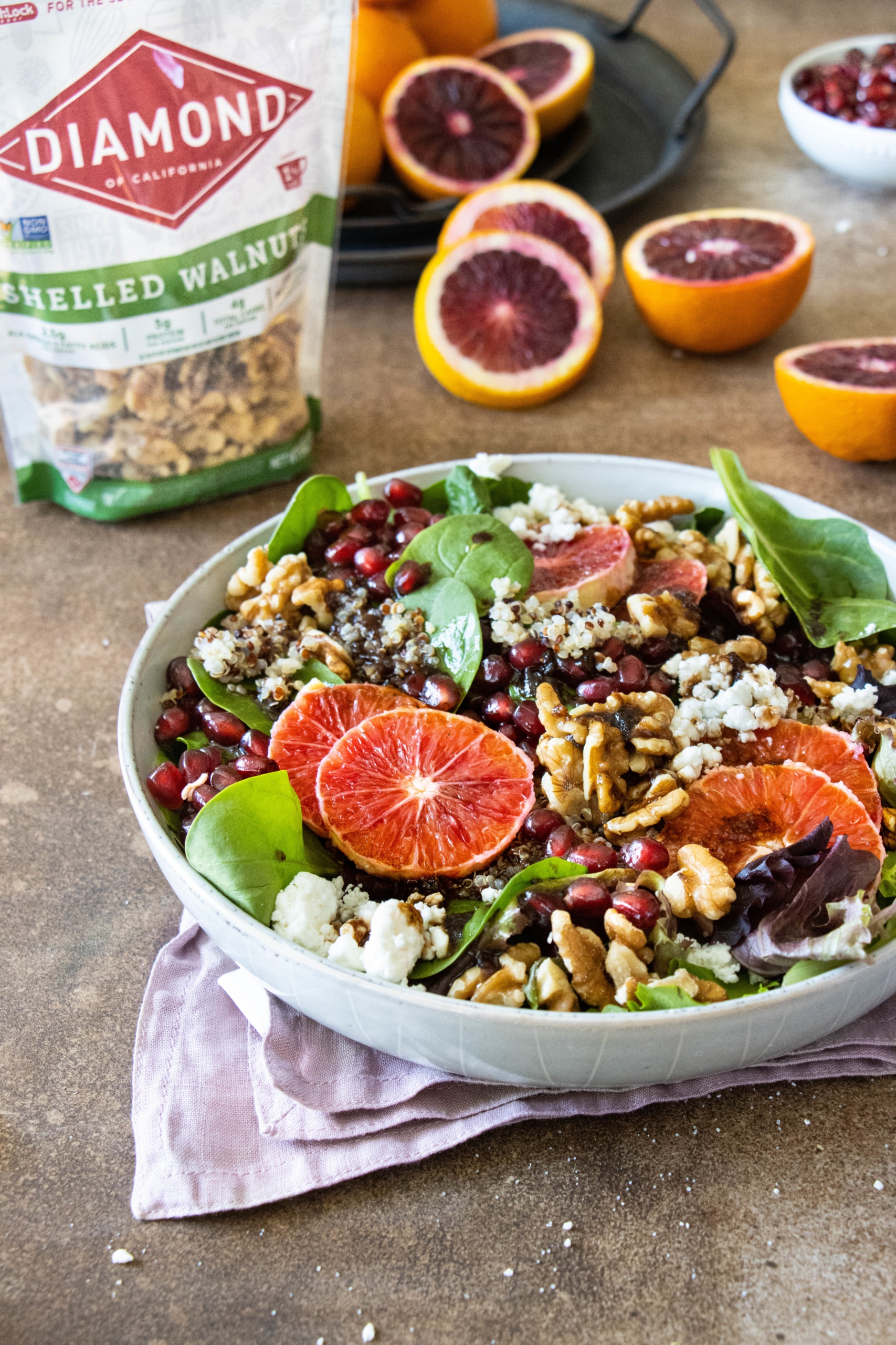 Pomegranate Salad with Fig Balsamic Vinaigrette