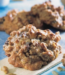 Close-up of Walnut Breakfast Snack Cookie.
