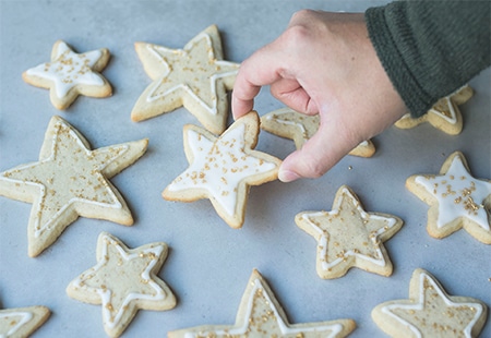 Walnut Sugar Cookie Stars