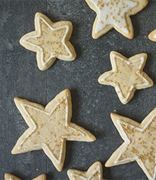 Walnut Sugar Cookie Stars.