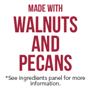 Made with walnuts and pecans logo