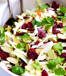 Bowl of Asian Cranberry Salad.