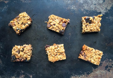 Chewy Chocolate Pecan Chip Granola Bars