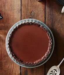 Top view of Cinnamon Chocolate Tart.