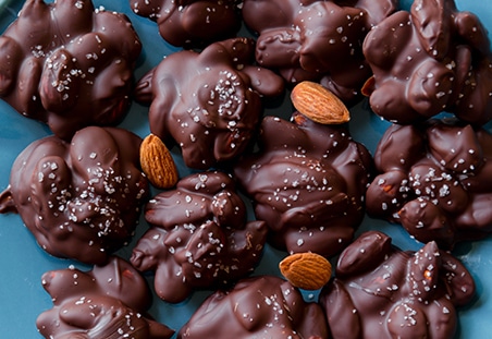 Sea Salt Dark Chocolate Almond Clusters