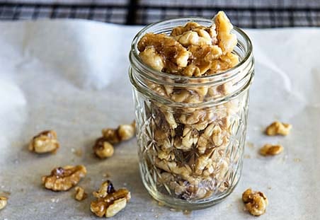 Whiskey Honey Toasted Walnuts