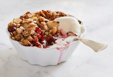 Apple Cranberry Almond Crisp