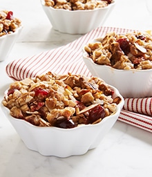 Bowls of Diamond Nuts Almond Crisp.