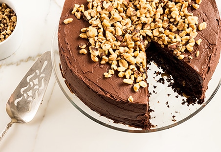 Chocolate Walnut Layer Cake