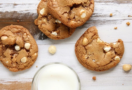 Toffee White Chocolate Macadamia Nut Cookies