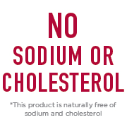 No Sodium or Cholesterol seal.