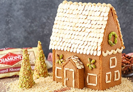 Nutty Gingerbread House