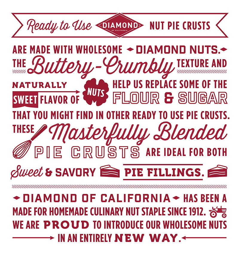 Nut Pie Crusts Diamond Nuts