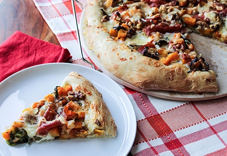 Winter Vegetable Pizza with Walnuts