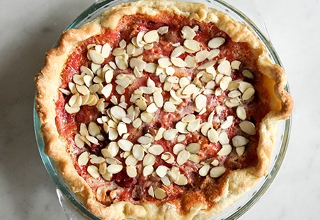 Cherry Almond Custard Pie