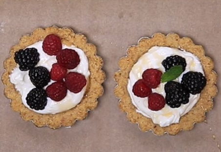 Walnut Yogurt Tarts